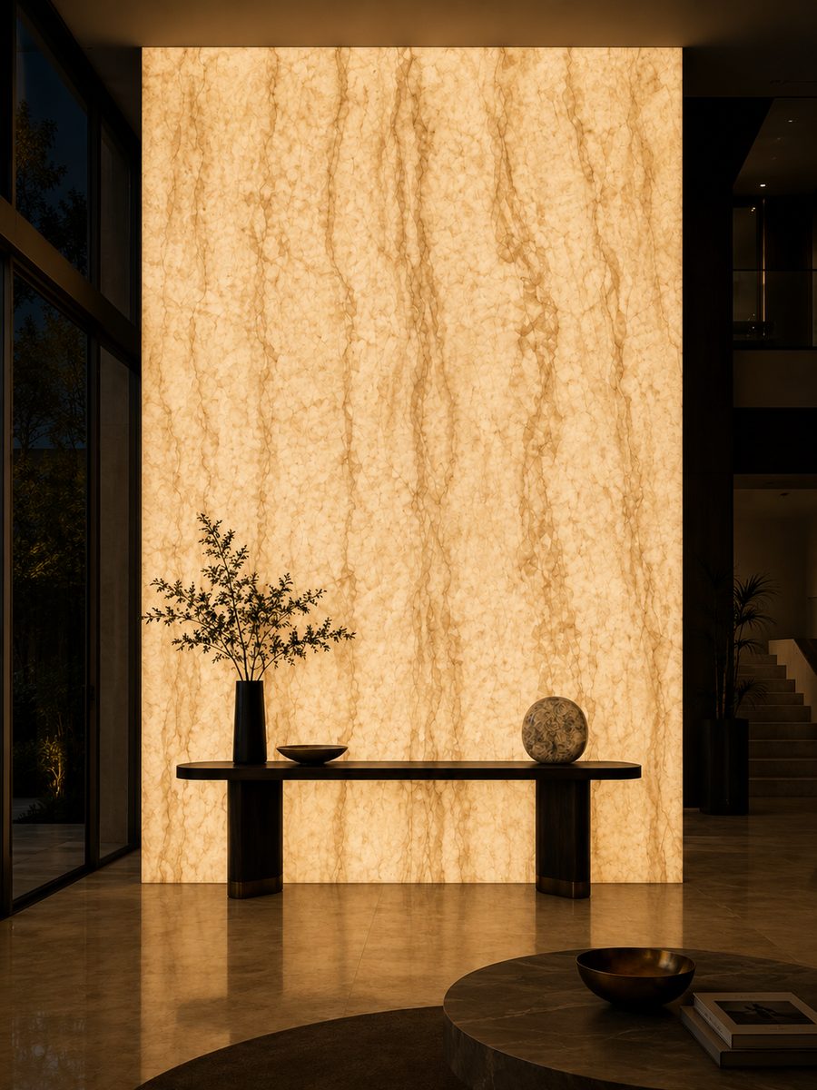 Wonder Beige in night light